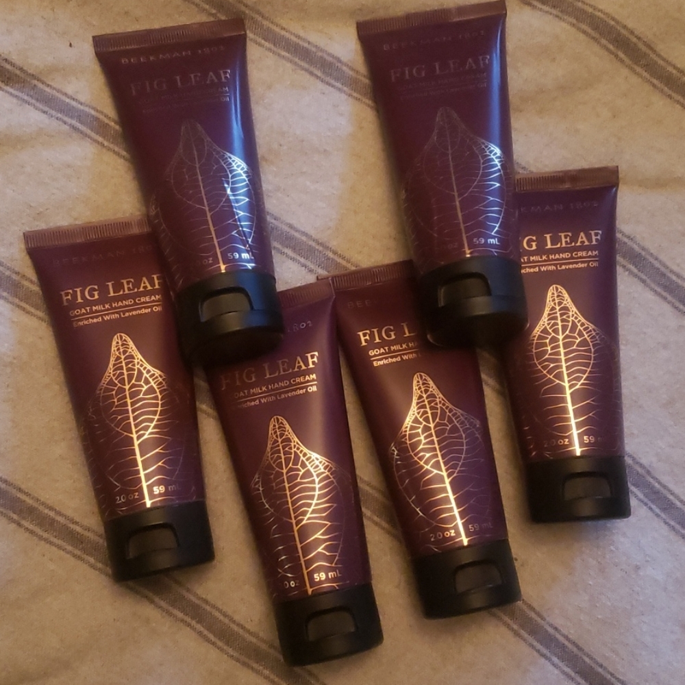 6× Beekman 1802 2oz Fig Leaf Goat Milk Hand Cream